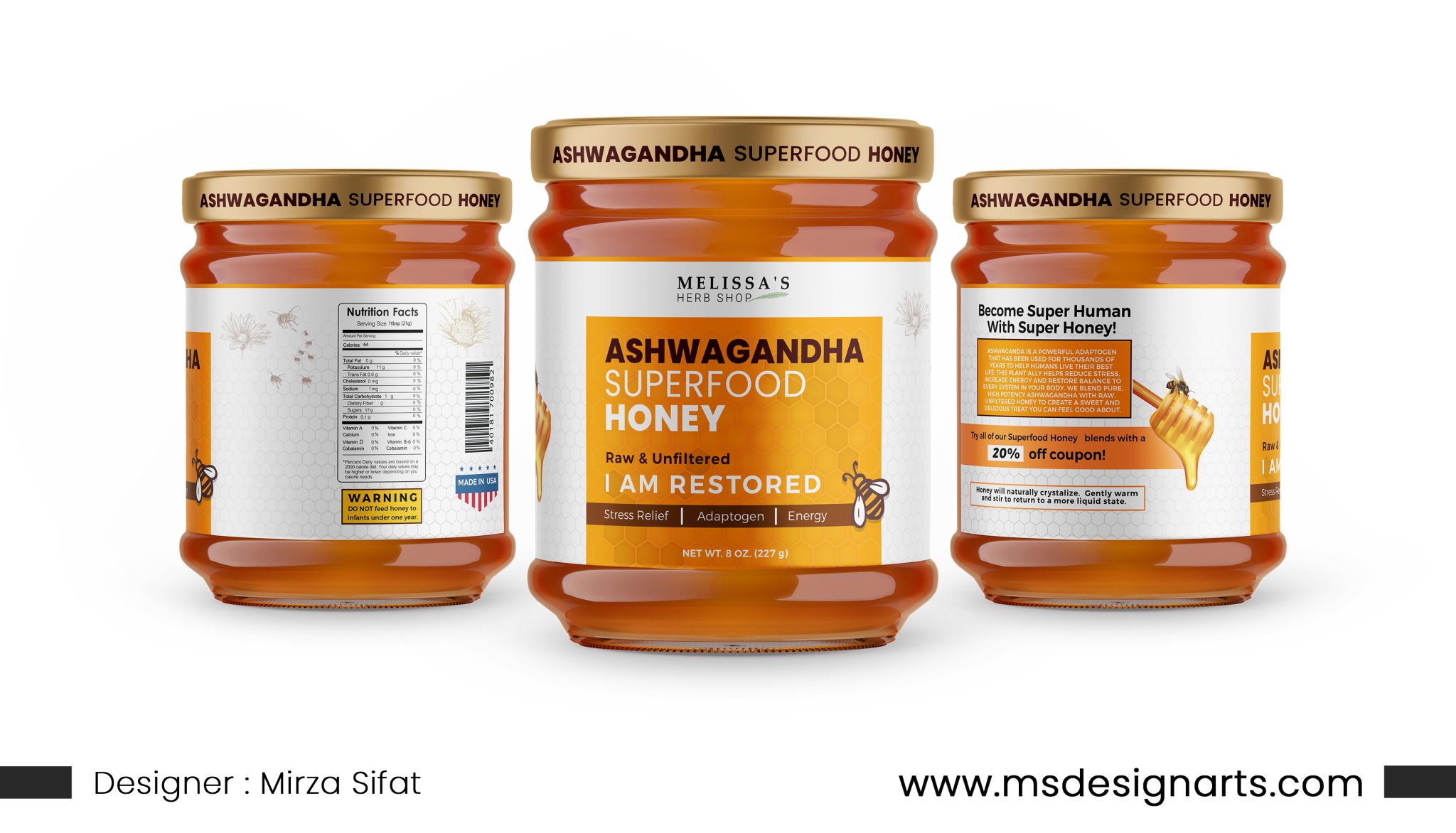 Superfood Honey Label - Bring Your Creativity! v1